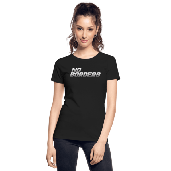 Bio-T-Shirt tailliert No Borders