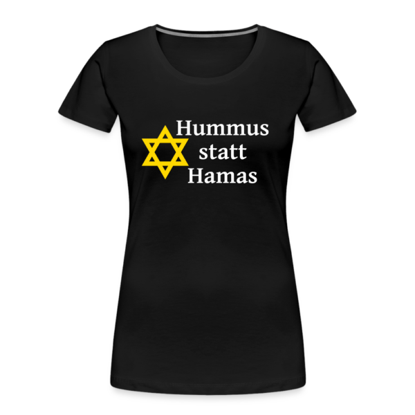 Hummus statt Hamas - Bio-T-Shirt tailliiert