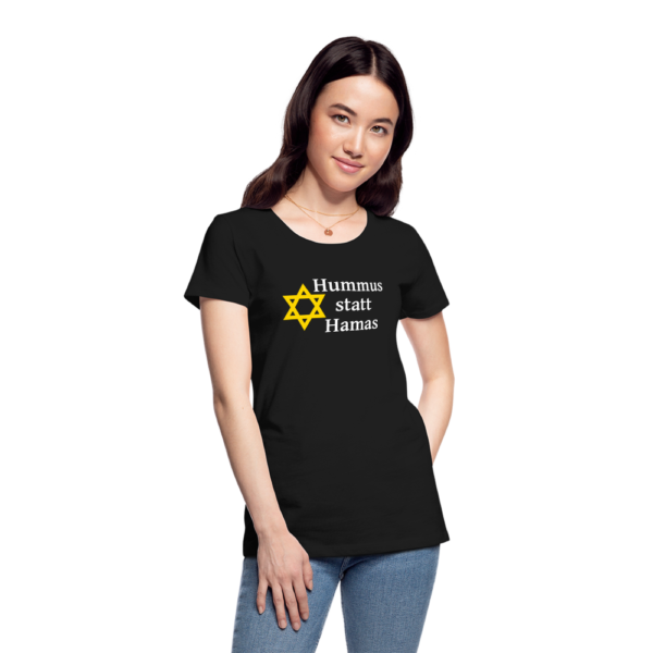 Hummus statt Hamas - Bio-T-Shirt tailliiert – Bild 2