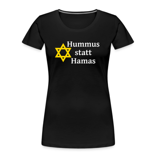 Hummus statt Hamas - Bio-T-Shirt tailliiert