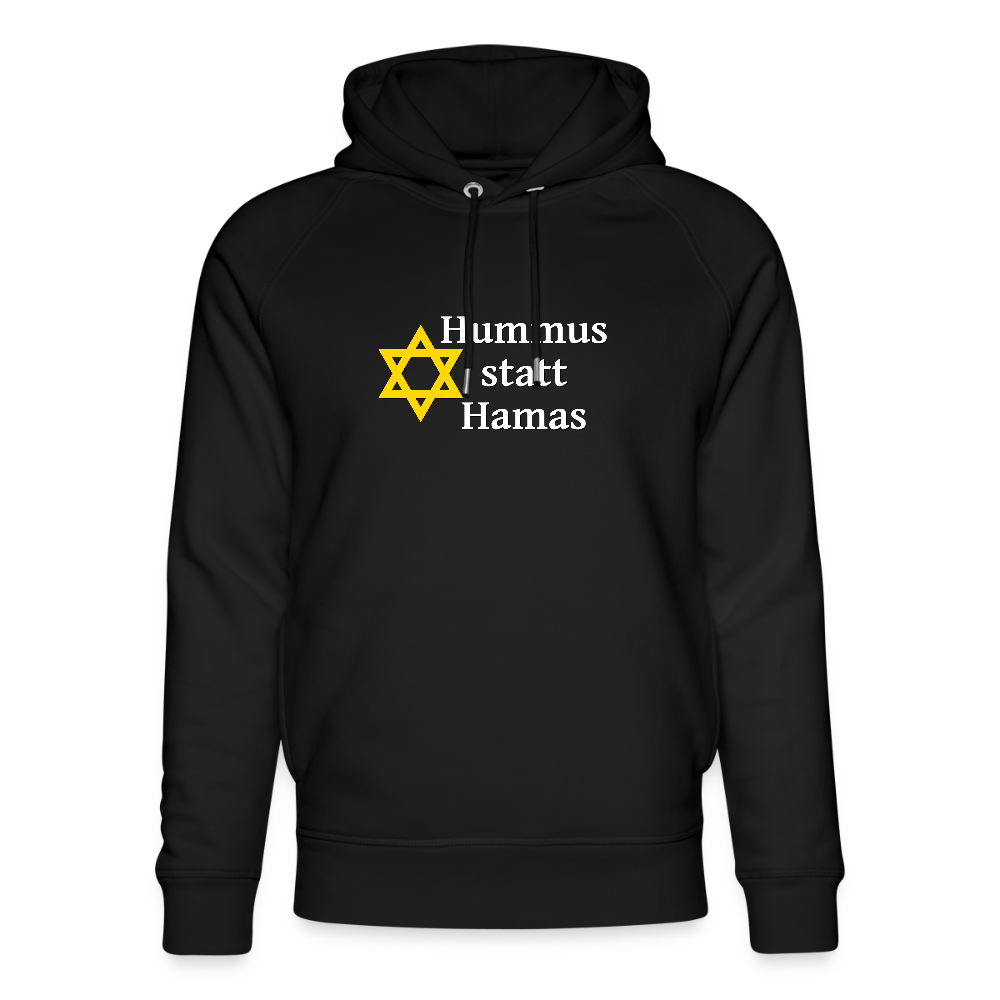 Hummus statt Hamas Unisex Bio-Hoodie